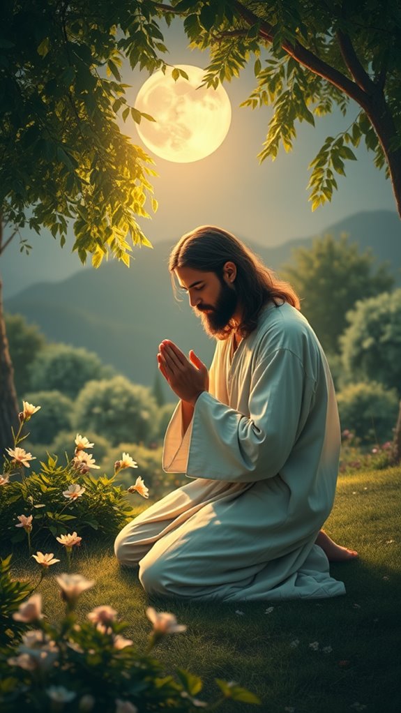 jesus praying in garden