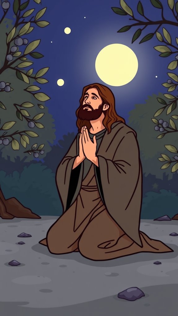 jesus praying in garden