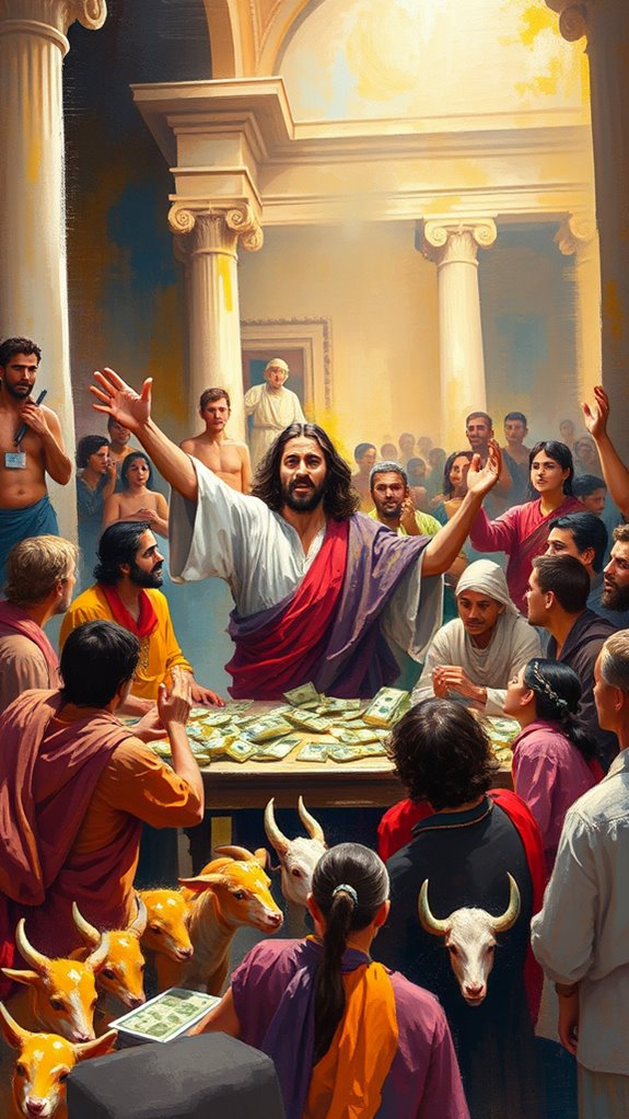 jesus purifies sacred space