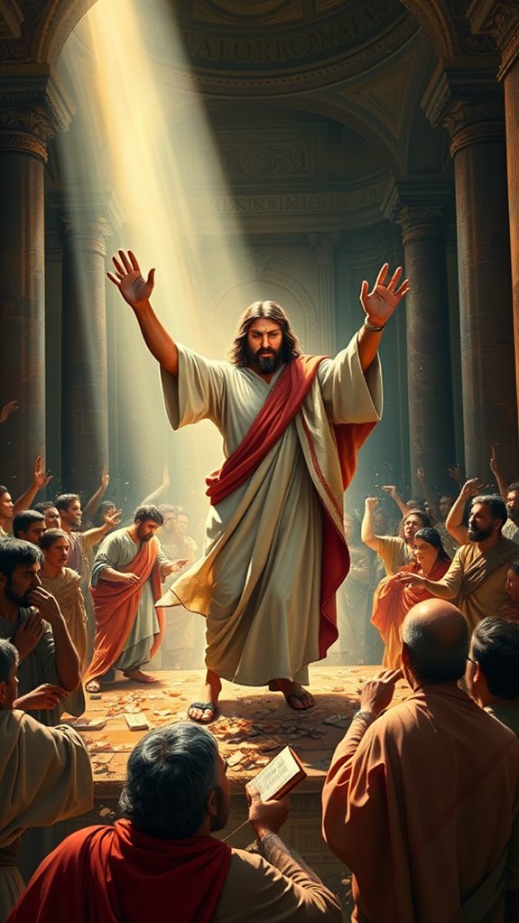 jesus purifies temple grounds