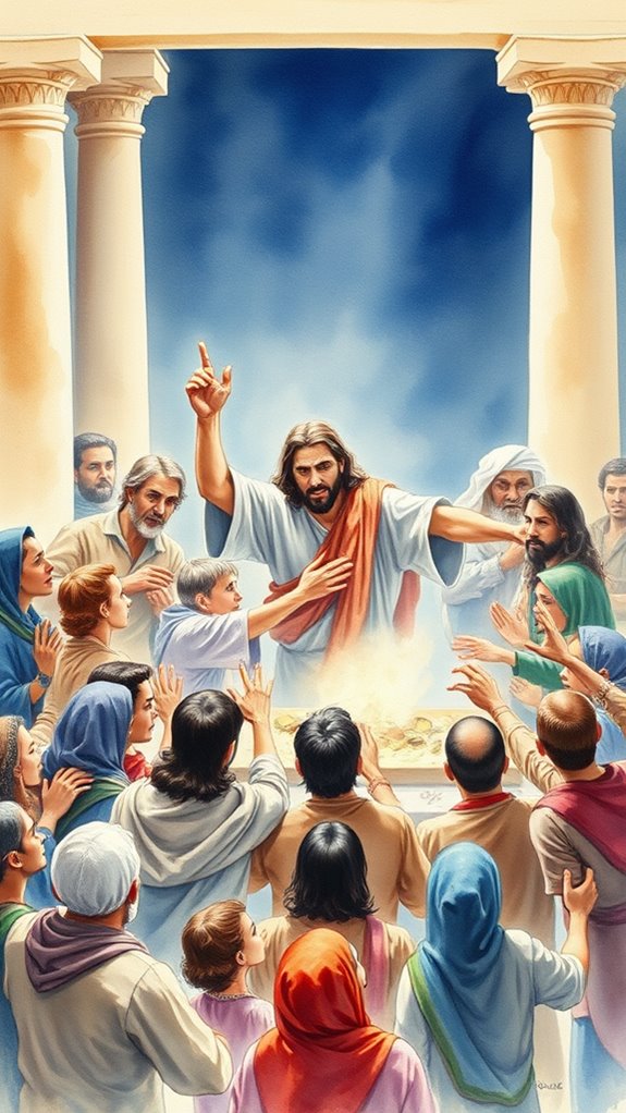 jesus purifies temple scene