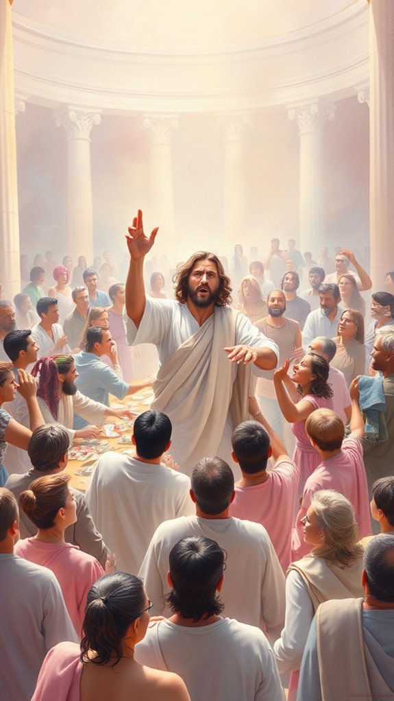 jesus purifies temple scene