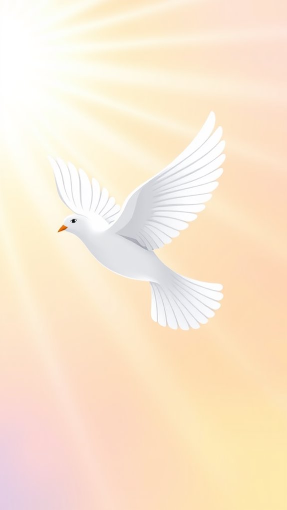 jesus resurrected dove illustration