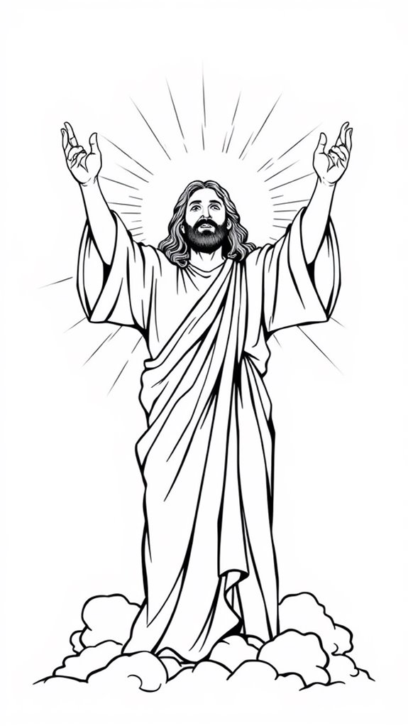 jesus resurrection coloring activity