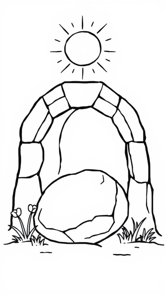 jesus resurrection coloring page