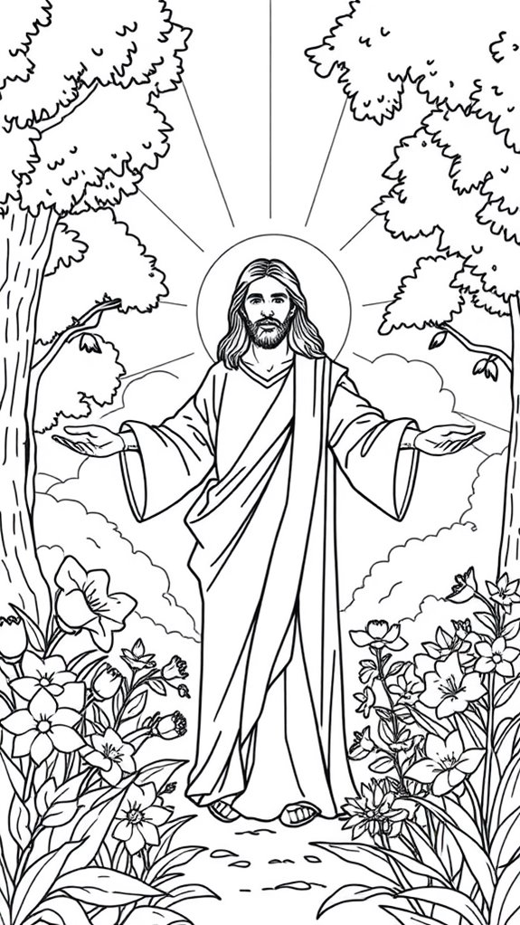 jesus resurrection coloring page