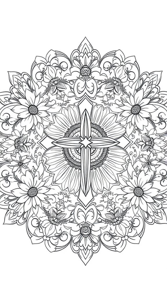 jesus resurrection mandala coloring