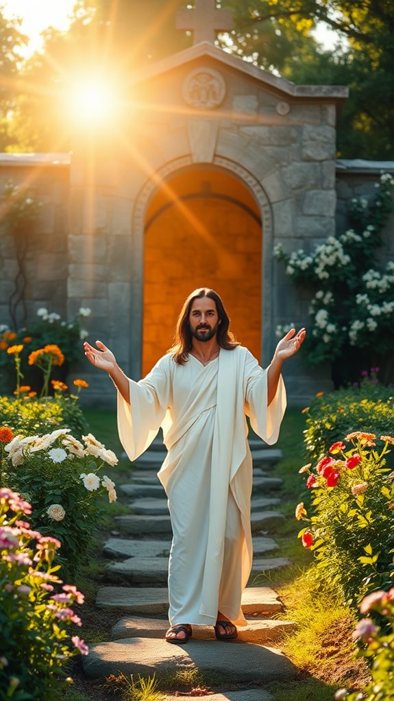 jesus resurrection stock image