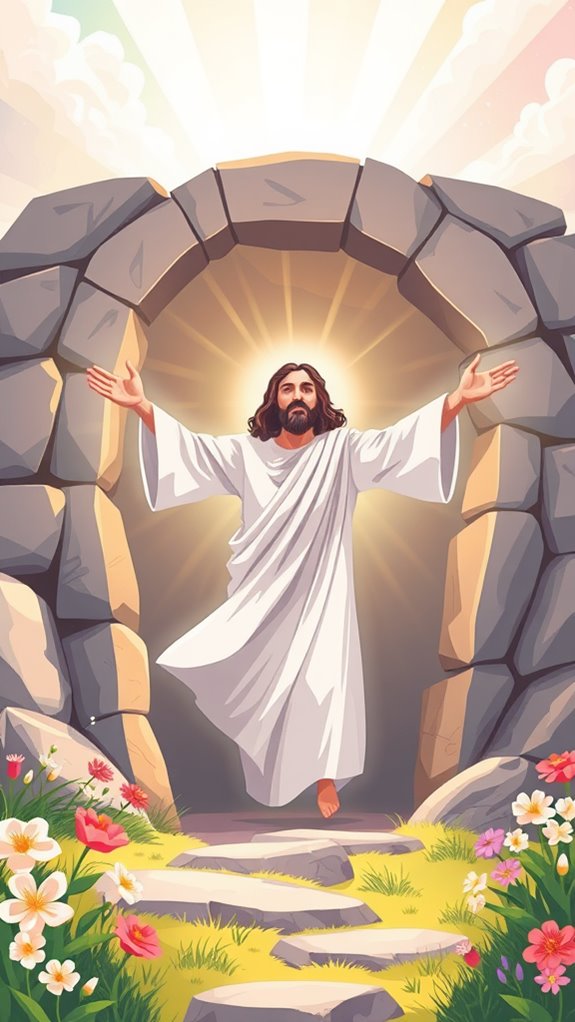 jesus rises from tomb