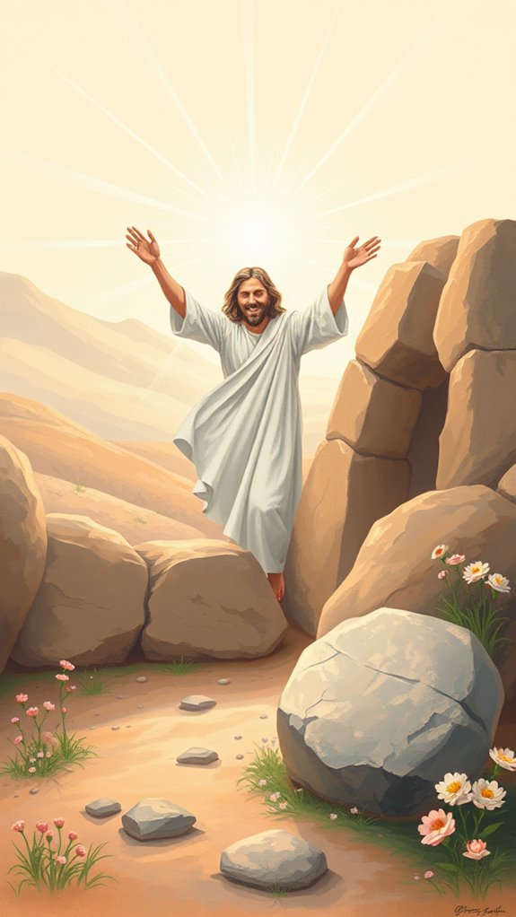 jesus rising from tomb