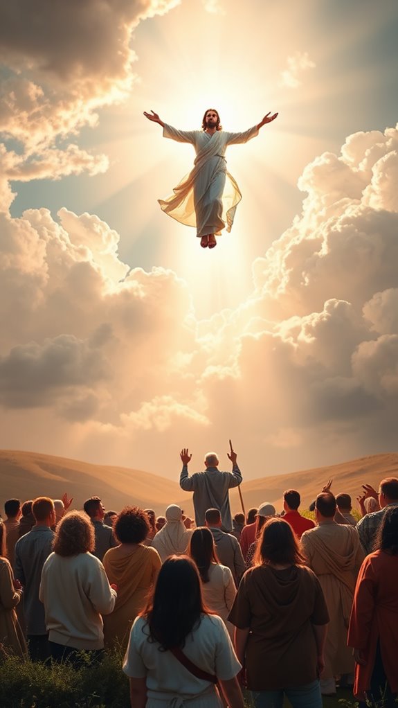 jesus rising to heaven