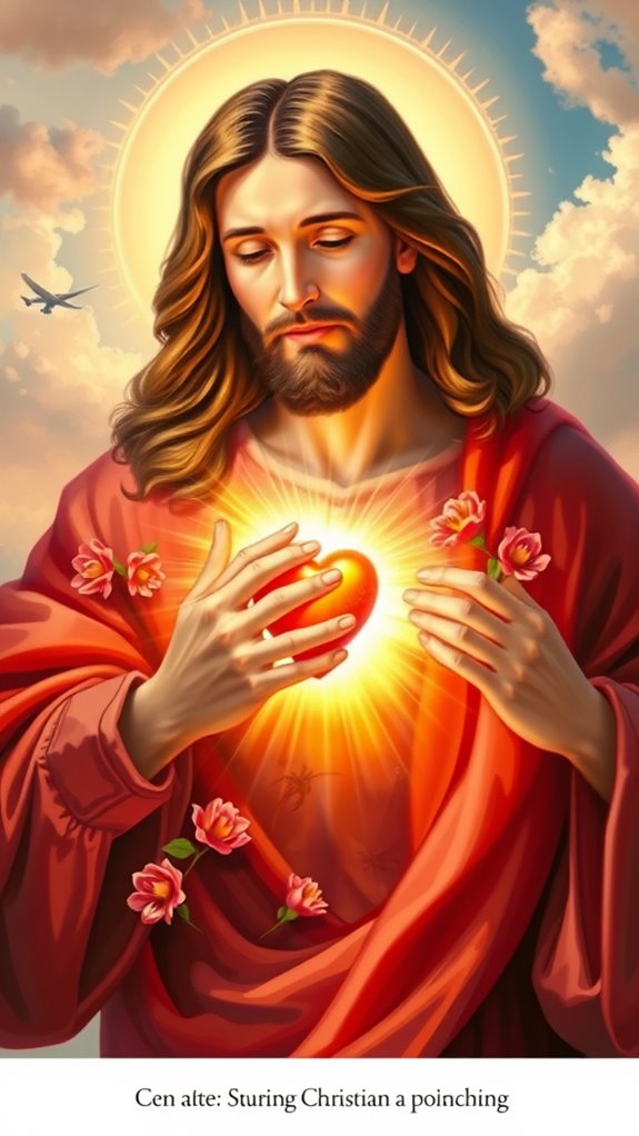 jesus sacred heart art