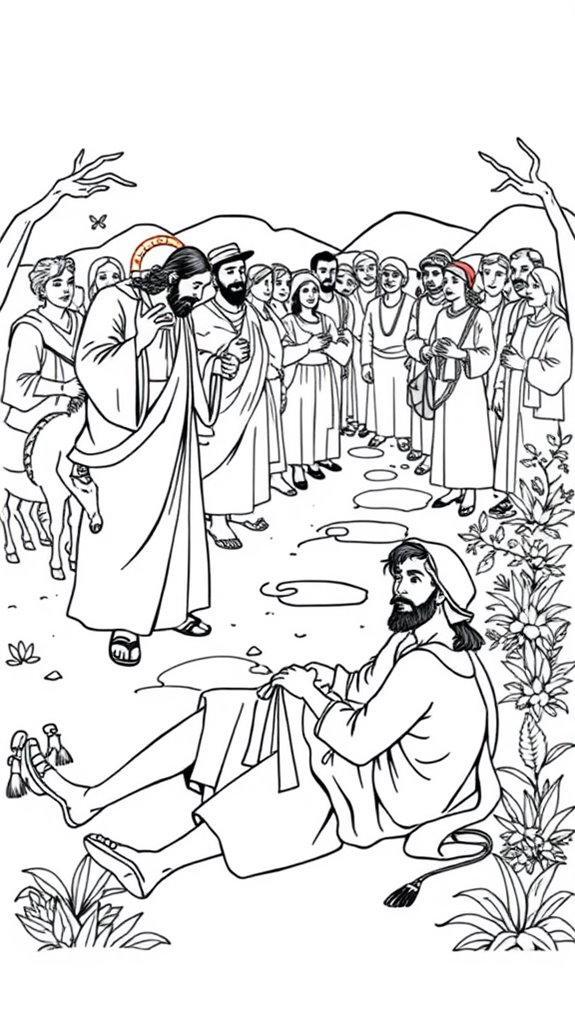 jesus samaritan coloring activity