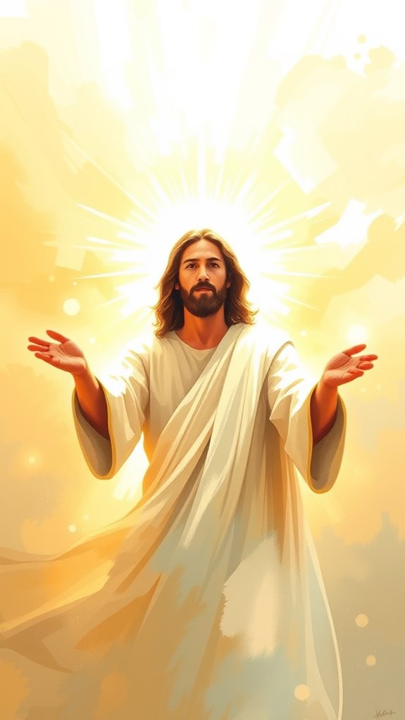 jesus shines artistic background