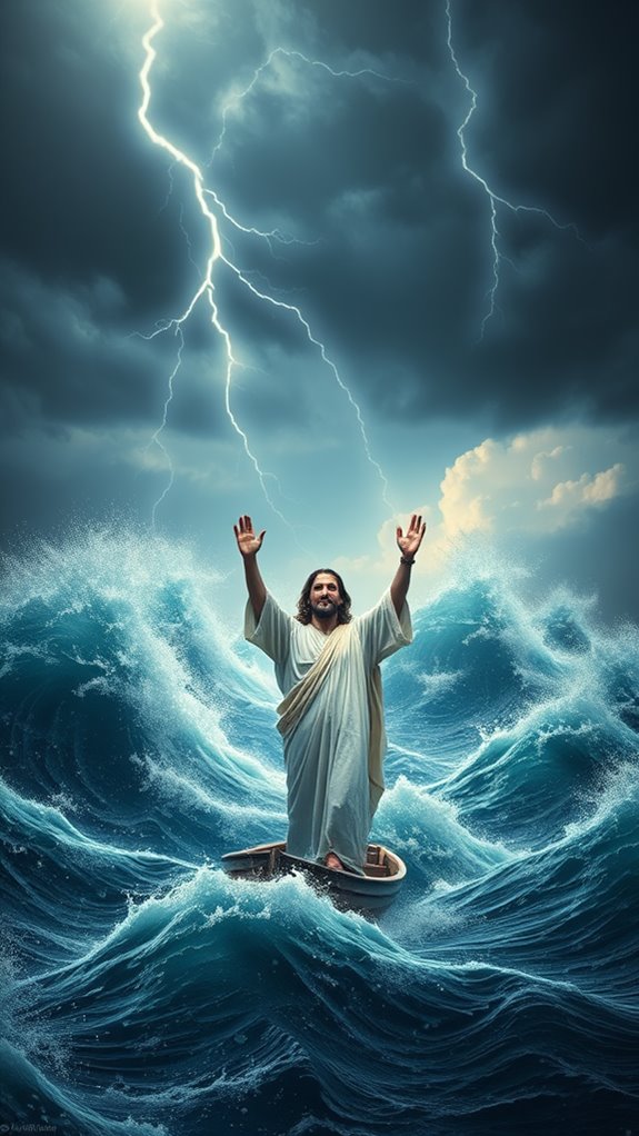 jesus soothing turbulent seas