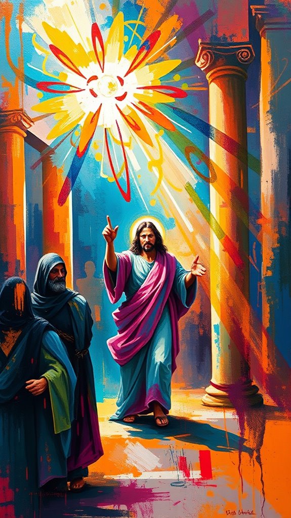 jesus teaching in temple