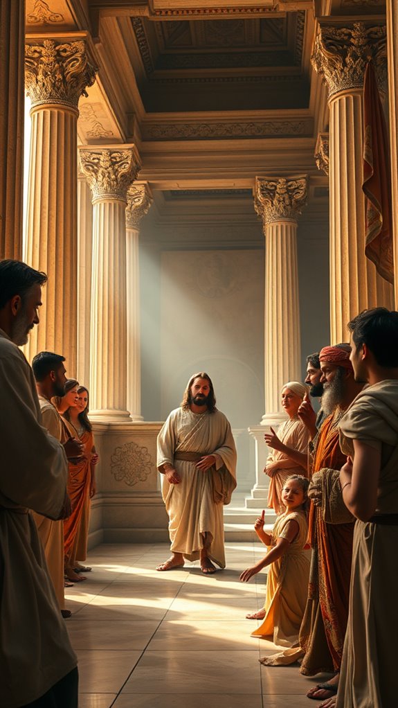 jesus teaching in temple
