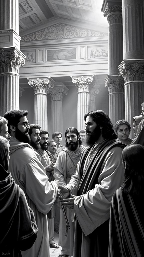 jesus teaching in temple