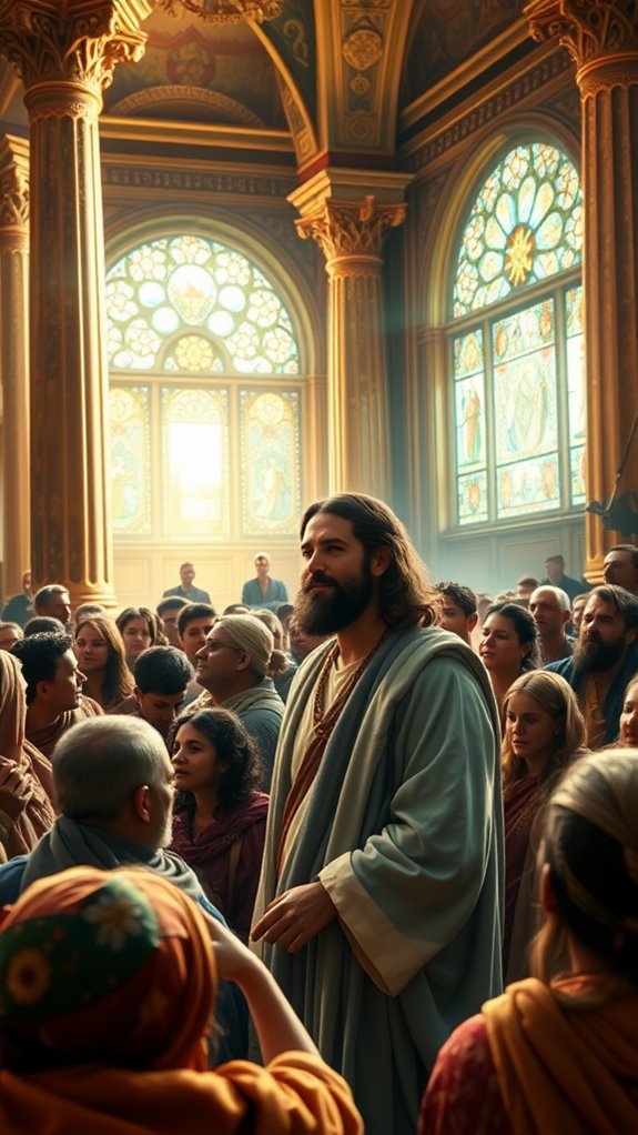 jesus teaching in temple