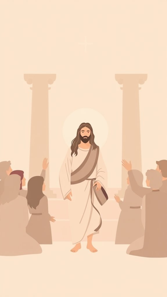 jesus teaching in temple