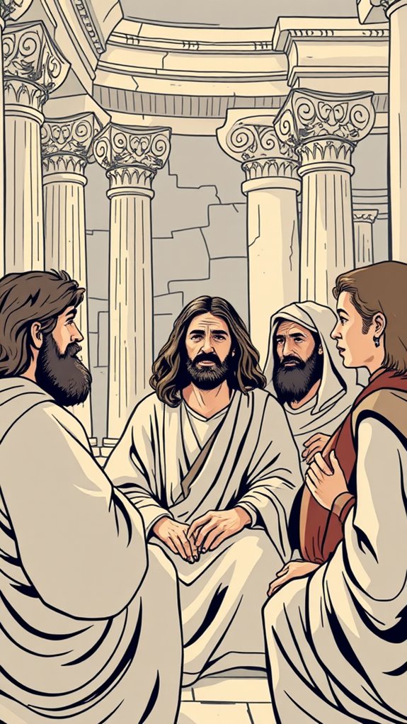 jesus teaching in temple