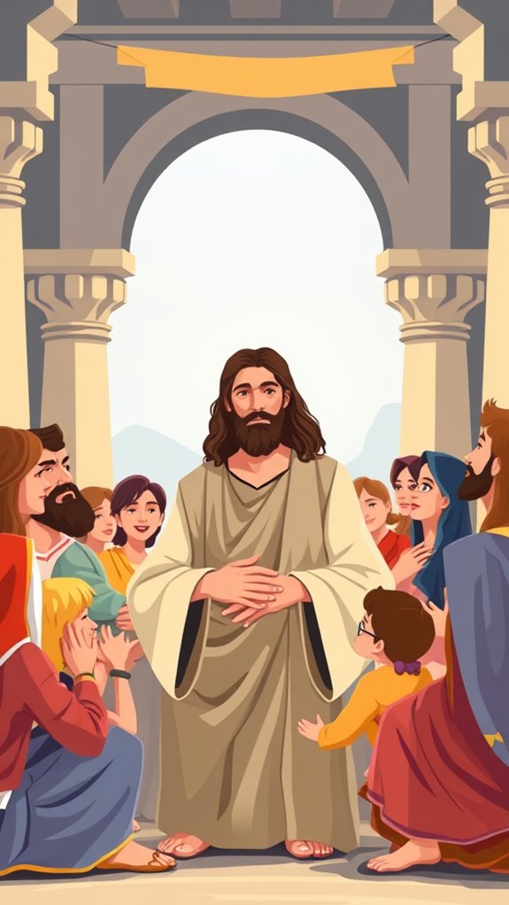 jesus teaching in temple