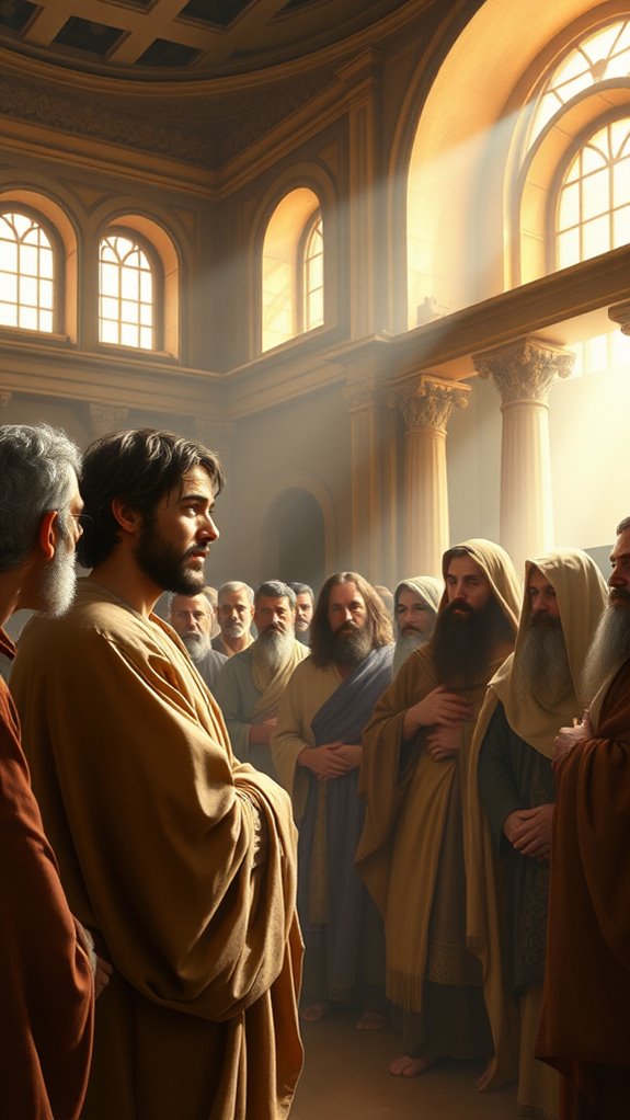 jesus teaching in temple