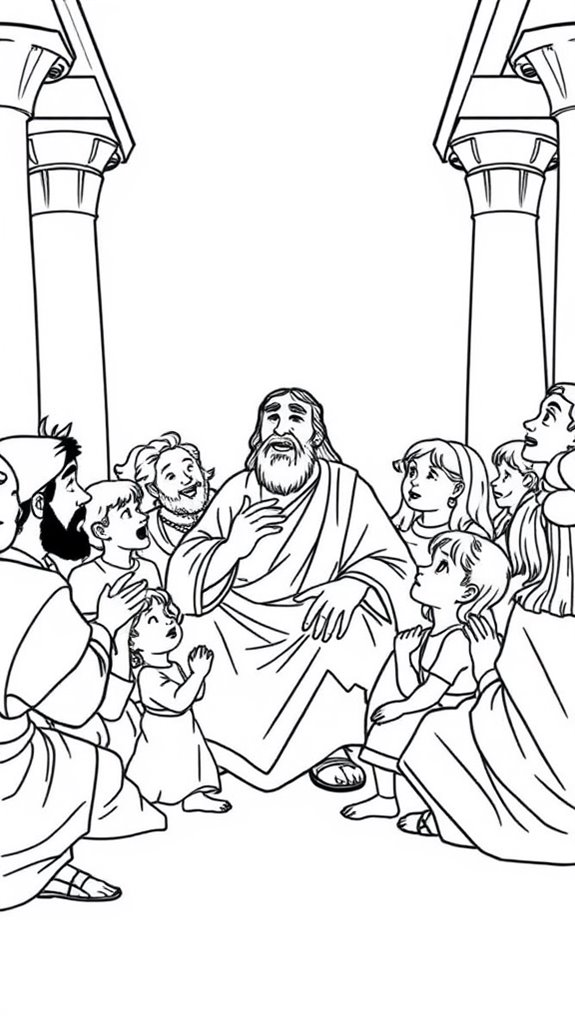 jesus teaching in temple