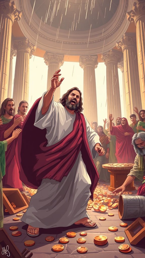 jesus temple cleansing artwork