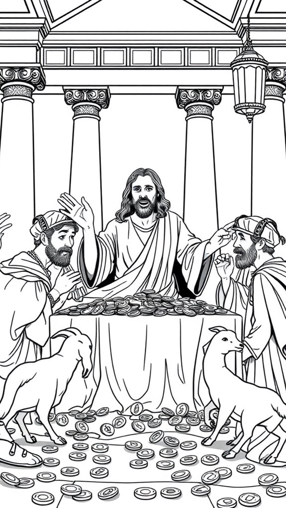jesus temple coloring fun