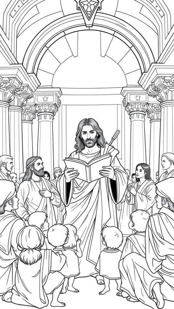 jesus temple coloring page