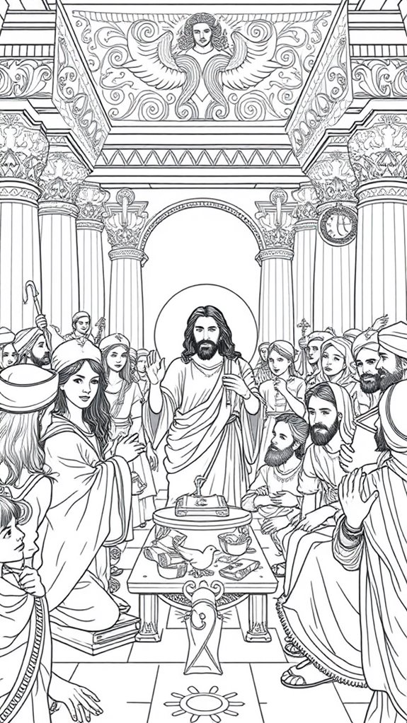 jesus temple coloring page
