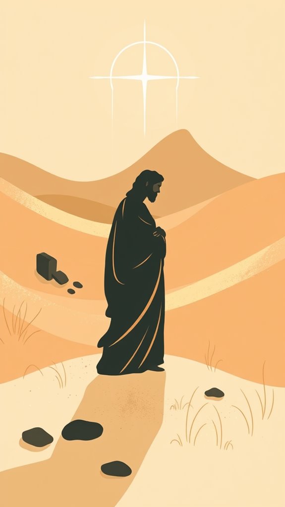 jesus temptation abstract art