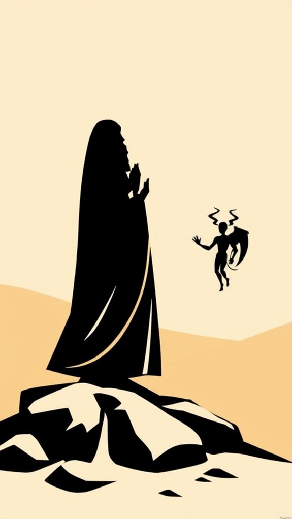 jesus temptation clipart design