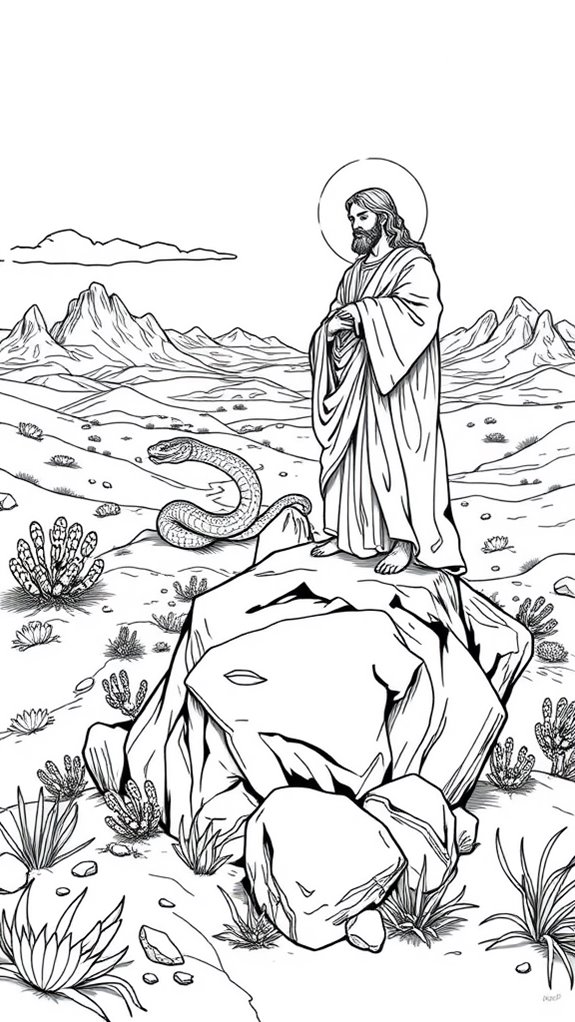 12 Temptation Of Jesus Coloring Pages Printable & Free To Download