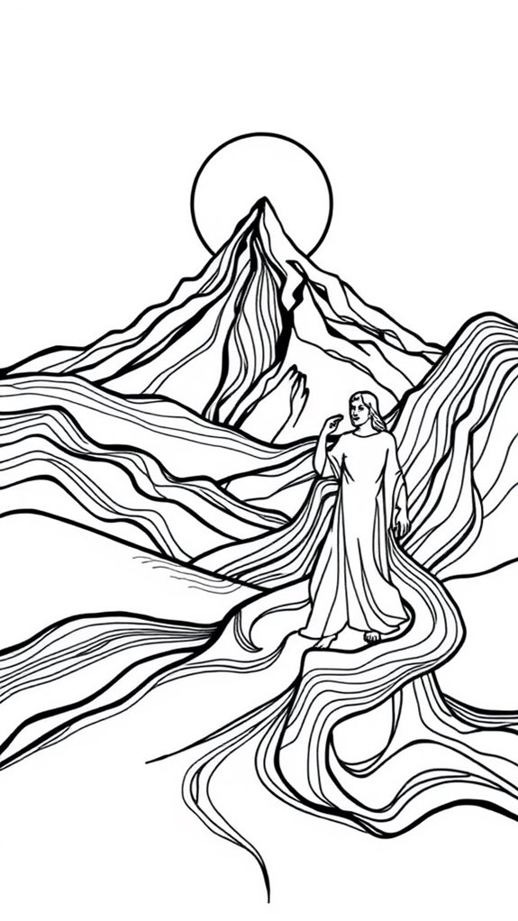 jesus temptation coloring page