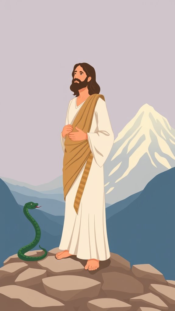 jesus temptation icon clipart