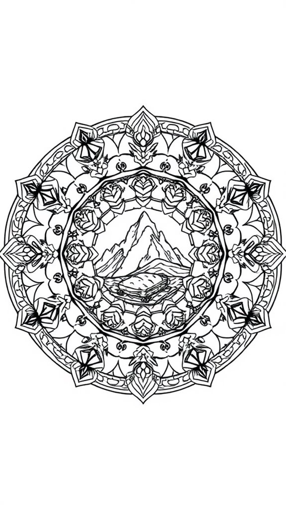 jesus temptation mandala art