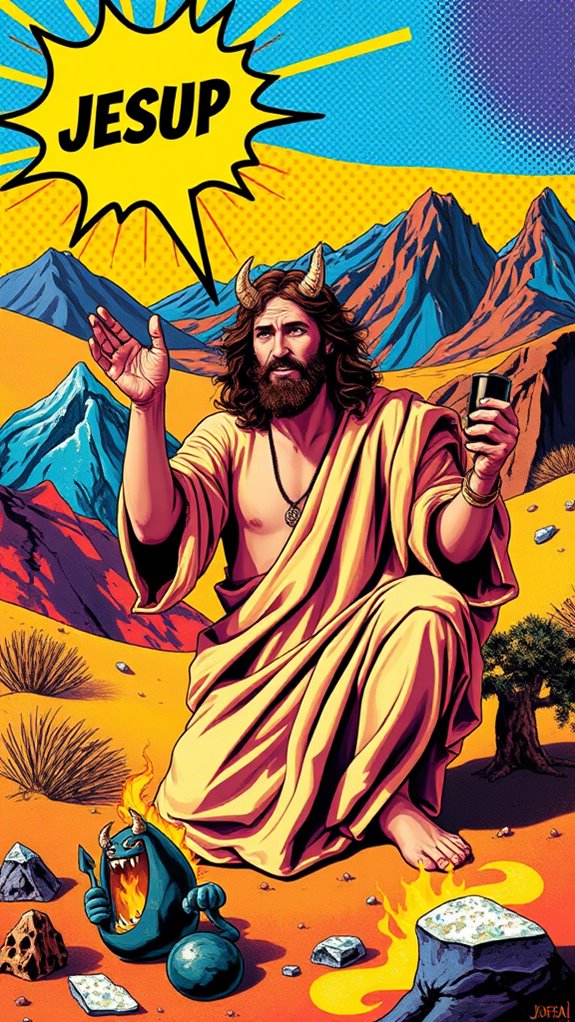 jesus temptation pop art