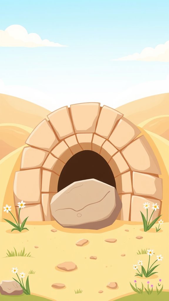 jesus tomb cartoon image