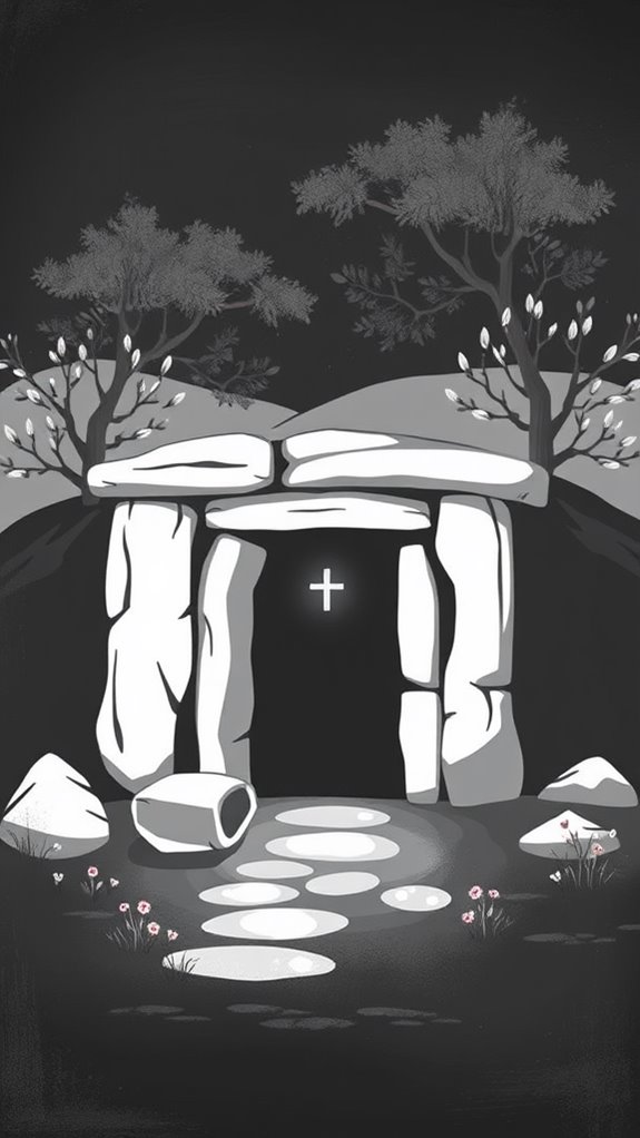 jesus tomb clipart design