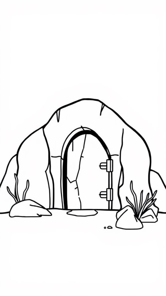 jesus tomb clipart design