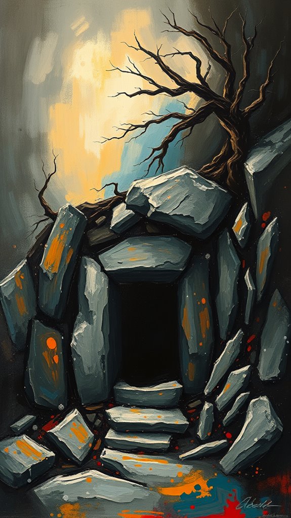 jesus tomb expressionist art