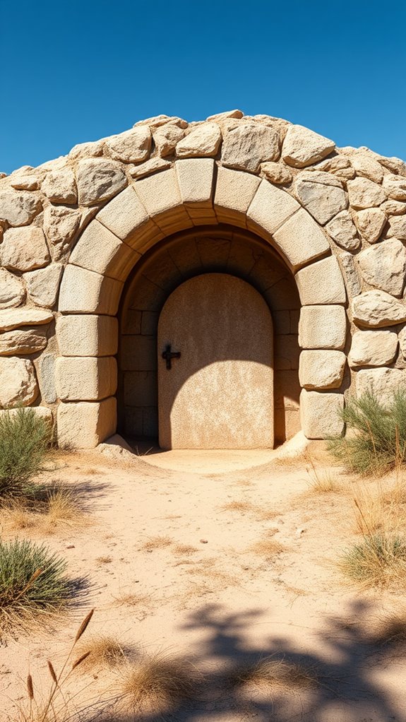 jesus tomb stock image