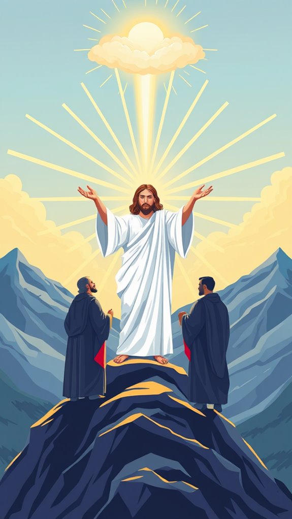 jesus transfiguration symbolic art