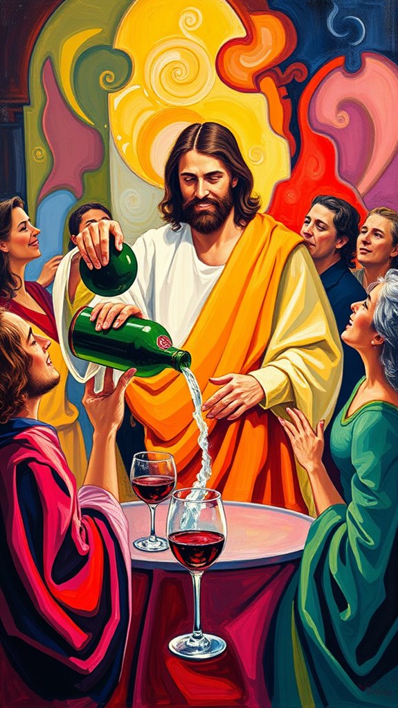 jesus transforms water creatively