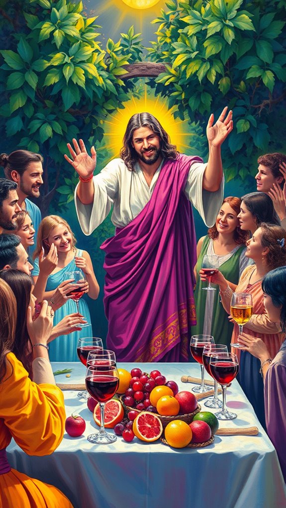 jesus transforms water into wine