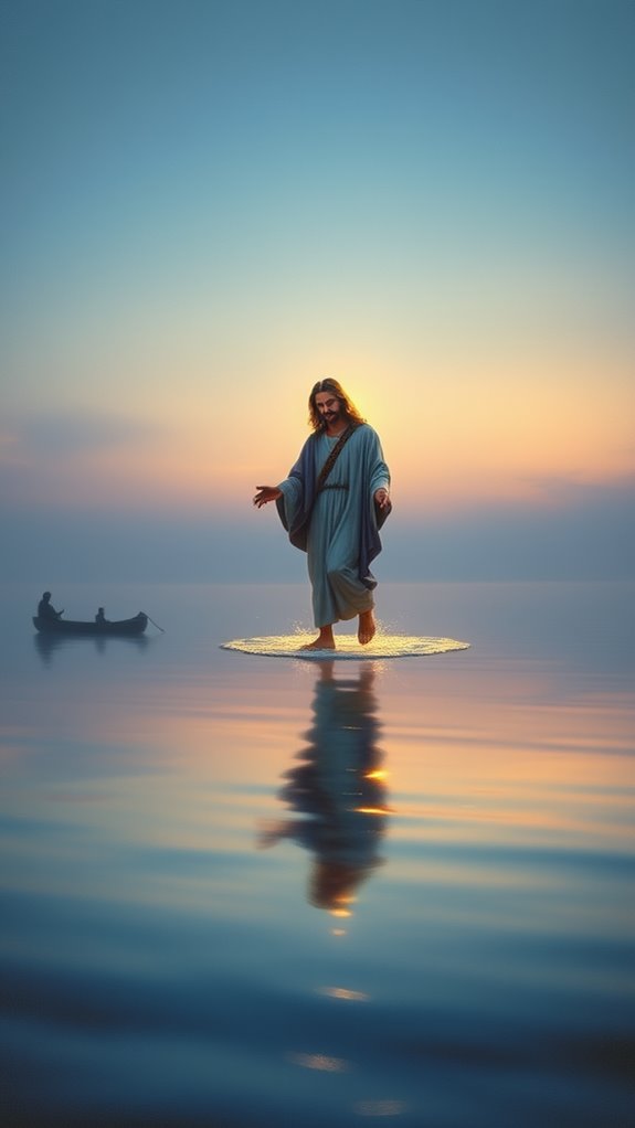 jesus walking on water