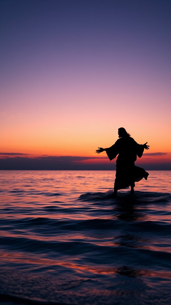 jesus walking on water