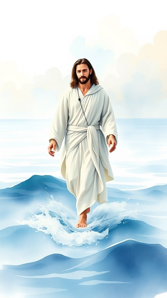 jesus walking on water